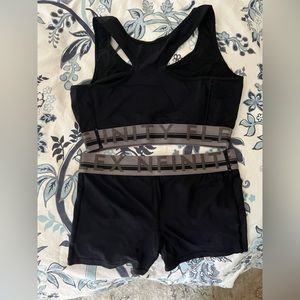 Barely worn Nfinity cheer outfit sports bra and shorts